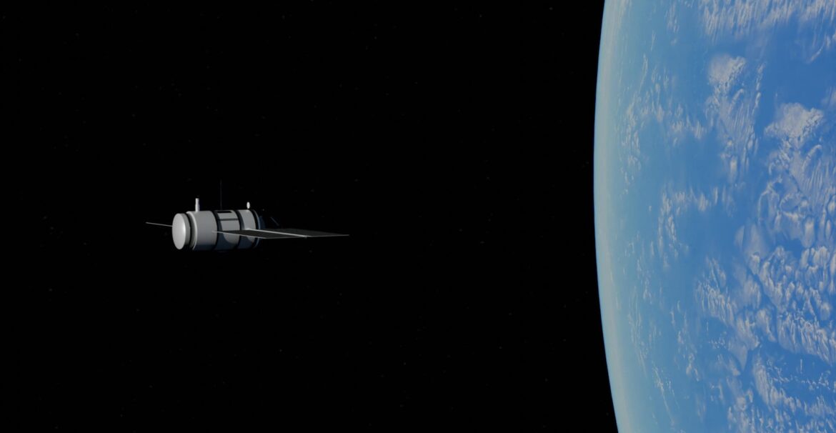 Satélite orbitando