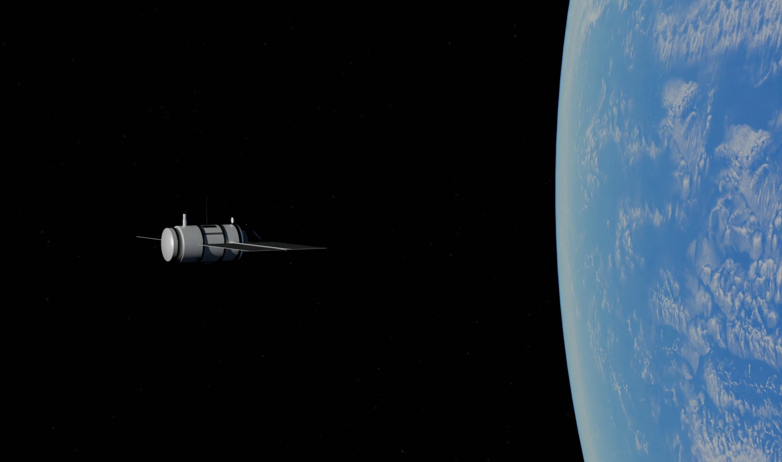Satélite orbitando