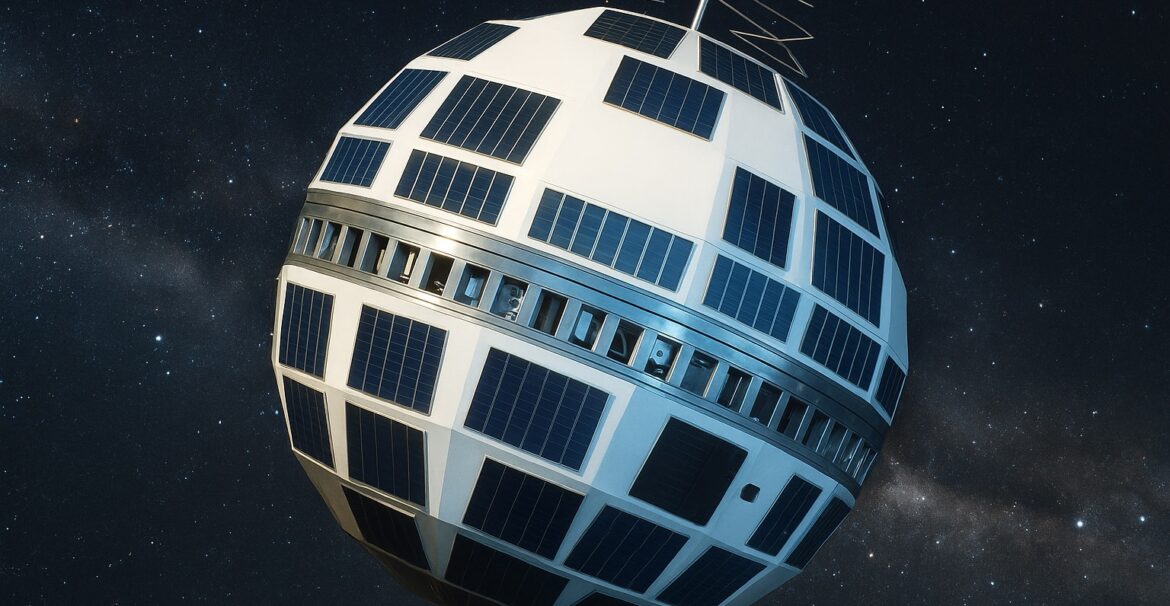 El satelite Telstar en el espacio