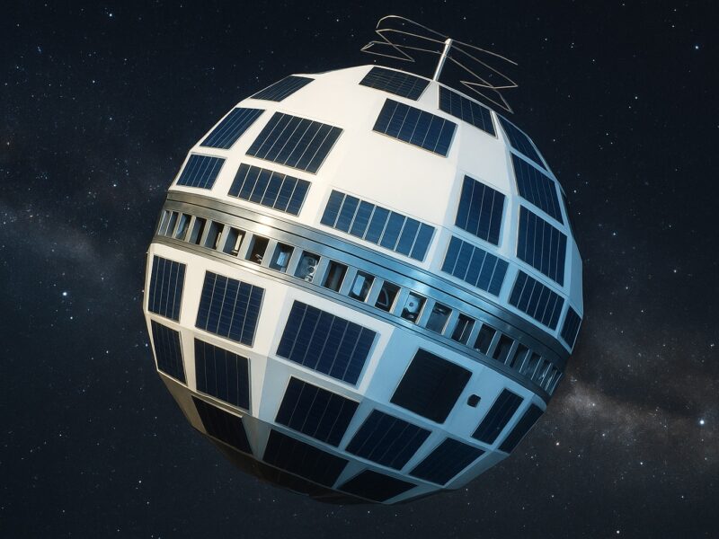 El satelite Telstar en el espacio